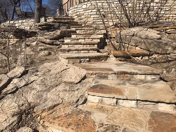 North Texas Outdoor Construction Steps 104