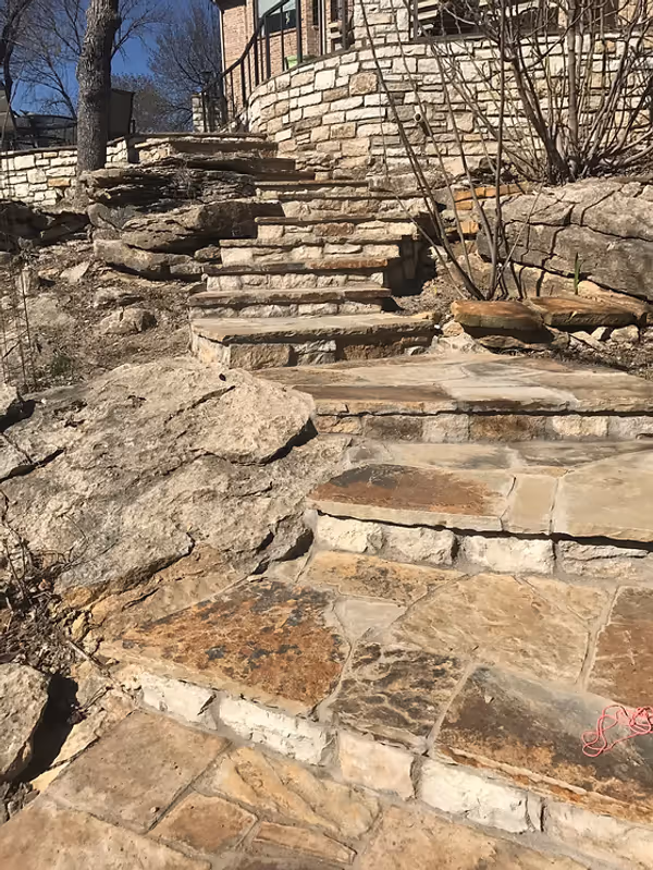 North Texas Outdoor Construction Steps 123